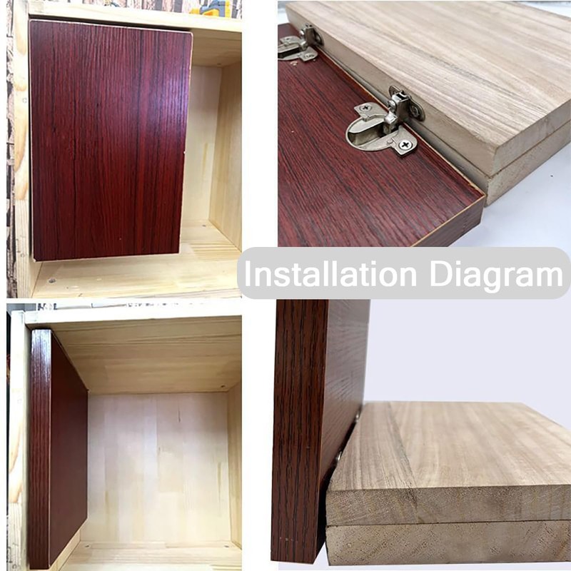 4 PCS Adjustable Cabinet Door Hinges,97 Degree Turning Axis Soft