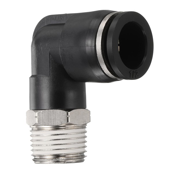 QUARKZMAN Push to Connect Fittings Male Elbow 1/2 Inch Tube