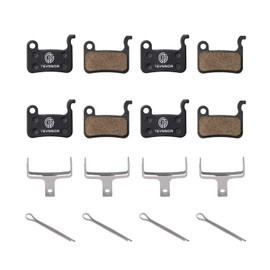 Teyssor 4 Pairs Bicycle Brake Pads Disc Brake Pads Compatible with Shimano Deore XT XTR LX SLX Hone Alfine Saint Disc Brake