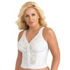 EXQUISITE FORM Women's Original Longline Posture Bra #5107565, White, 44C