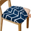 Gute Stretch Printed Chair Seat Covers with Elastic Ties and