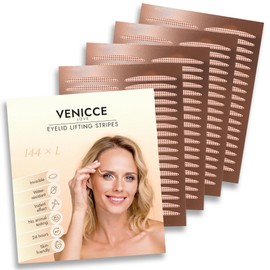 Venicce Love Slip-on Eyelids Stripes Invisible Eyelid Tightening without Surgery, Eyelid Tape, Natural Strips for Radiant Eyes, Eyelid Stripes - Skin-Friendly & Effective Against Slip-on Lids (L) Pack