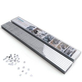 V-MOZZA 4800 PCS Peel and Stick Mirror Tiles, Disco Tiles Self Adhesive 5 x 5 MM Square Disco Ball Mirror Tiles for DIY Disco Ball Crafts Interior Decoration