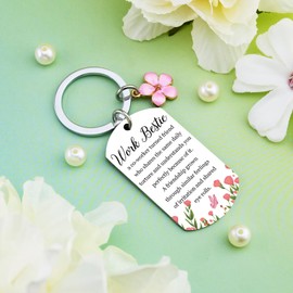VIESUJI Farewell Gift for Coworker Leaving Gifts for Women Going Away Gifts for Coworkers Boss Lady Work Bestie Keychain for Christmas Birthday Retirement