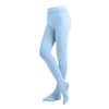 EMEM Apparel Women's Solid Colored Opaque Microfiber Footed Tights, Light