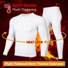 PISIQI Ropa Interior térmica para Hombre, con Forro Polar Ultra