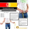 LINDENMANN Men's Leather Belt, Full Cowhide Leather, Buffalo Leather, 4