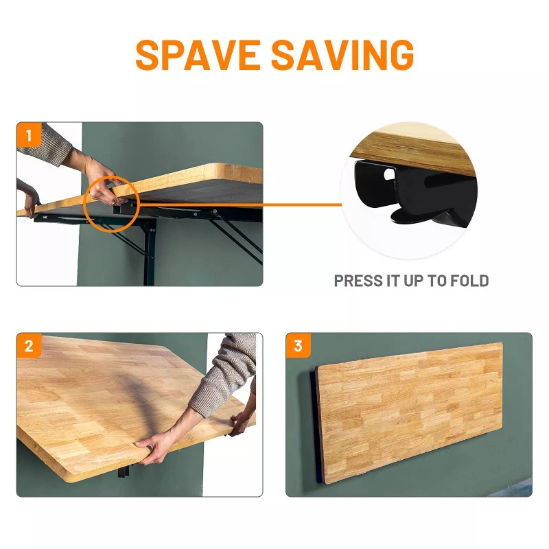 Wallmaster 24inch Folding Shelf Brackets Garage Heavy Duty Steel Max