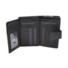 Womens Soft Real Leather Purse Trifold Booklet Clutch Credit Card