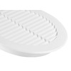 Steinberg14 White Ventilation Grille 150 mm - Plastic Exhaust Grille