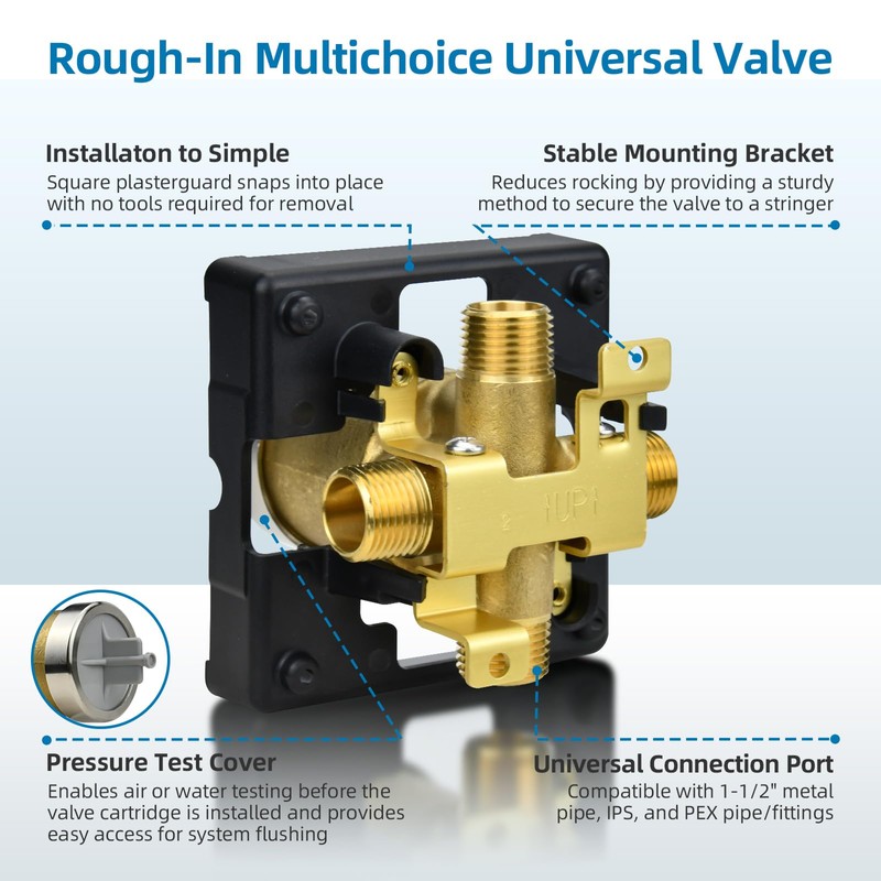 R10000-UNBX Shower Valve Replacement for Delta MultiChoice Universal Valve, 4-Port