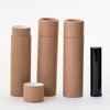 1.5 OZ Kraft Brown Paperboard Cosmetic/Lotion/Lip Balm/Deodorant Tubes (12)