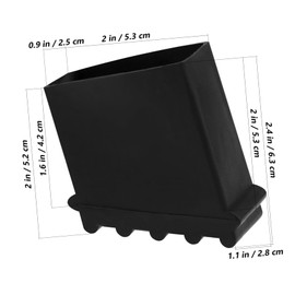 4pcs Ladder Foot Cover Ladder Feet Buddy Step Anti Ladder Accessories Footpads Ladder Protectors Outdoor Ladder Covers Ladder Foot Mats Ladder Foot Protector Non Leg Black Rubber