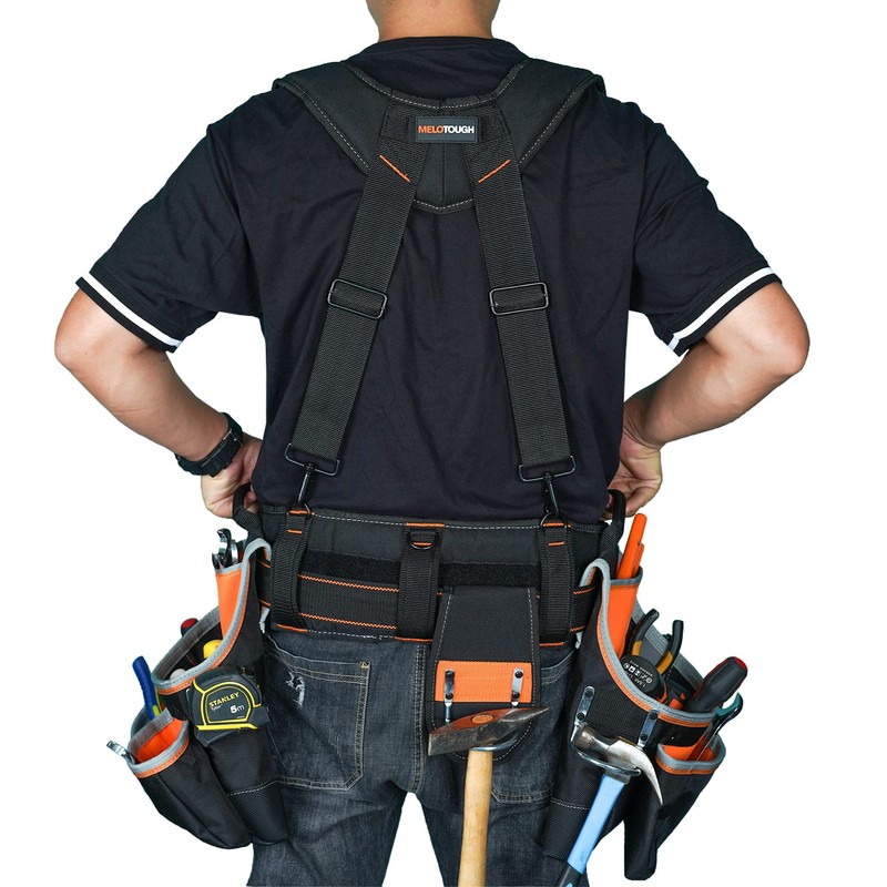 MELOTOUGH Pro Framer Combo System Tool Belt with Suspenders Construction