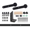 CCJH 4FT Ceiling Mount Bracket Sliding Barn Door Hardware Kit
