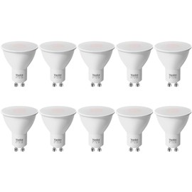 Vanke Vanke GU10 LED Bulbs Warm White 2700K, 6W Energy Saving Bulb with 400 Lumen, Halogen Spotlight Bulb 40W Equivalent, 120Beam Angle, Non-Dimmable, Pack of 10