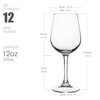 FAWLES Fully Tempered Wine Glasses, Shock Resistant Wine Glass Set