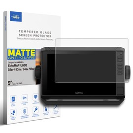 INNOSURE Updated Premium Tempered Glass Screen Protector for Garmin Echomap UHD2 92sv 93sv 94sv 95sv 9 Inch Chartplotters Touchscreen Anti Glare (Matte)