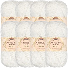 JubileeYarn Bamboo Cotton Sport Yarn - 50g/Skein - Daisy Yellow - 8 Skeins