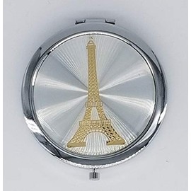 12xPARIS EIFFEL TOWER GOLD COMPACT MIRROR QUINCEANERA/WEDDING/SWEET 15/15 Años