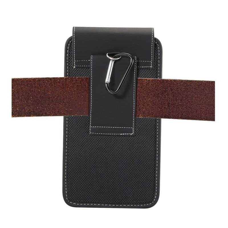DFV mobile - Gürtelgehäuse Abdeckung Vertikales Leder und Nylon für