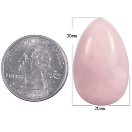 Nupuyai Pack of 5 Rose Quartz Worry Stones for Reiki Meditation, Natural Gemstones, Oval Shape, Healing Stone, Lucky Charm for Healing