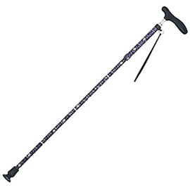 Assistance Corps CMS-13 Folding Japanese Pattern Cane Navy Blue