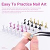 siyuwuro 2 Sets Nail Display Stands, Fake Nail Display Stand