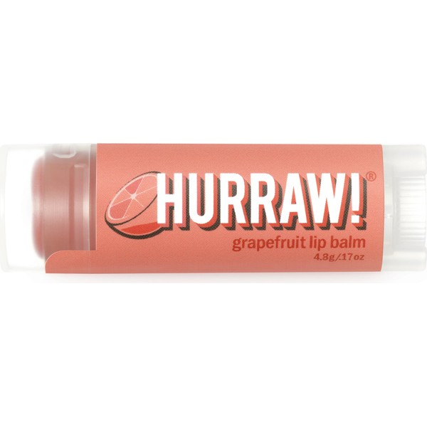HURRAW! Grapefruit Lip Balm, 4,80 g