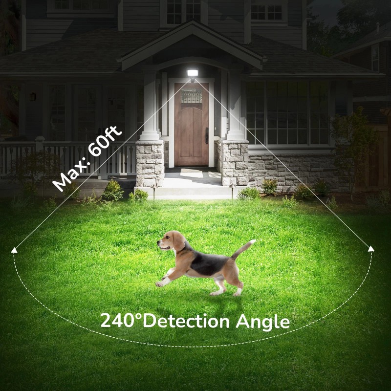 DEWENWILS EDISHINE Motion Sensor, Automatic Dusk to Dawn,120V AC Motion