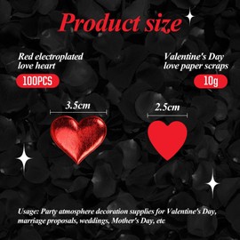 100 Heart Shaped Sponge Petals 10G Confetti Wedding Table Decoration Supplies Party Decorations Love Decorations