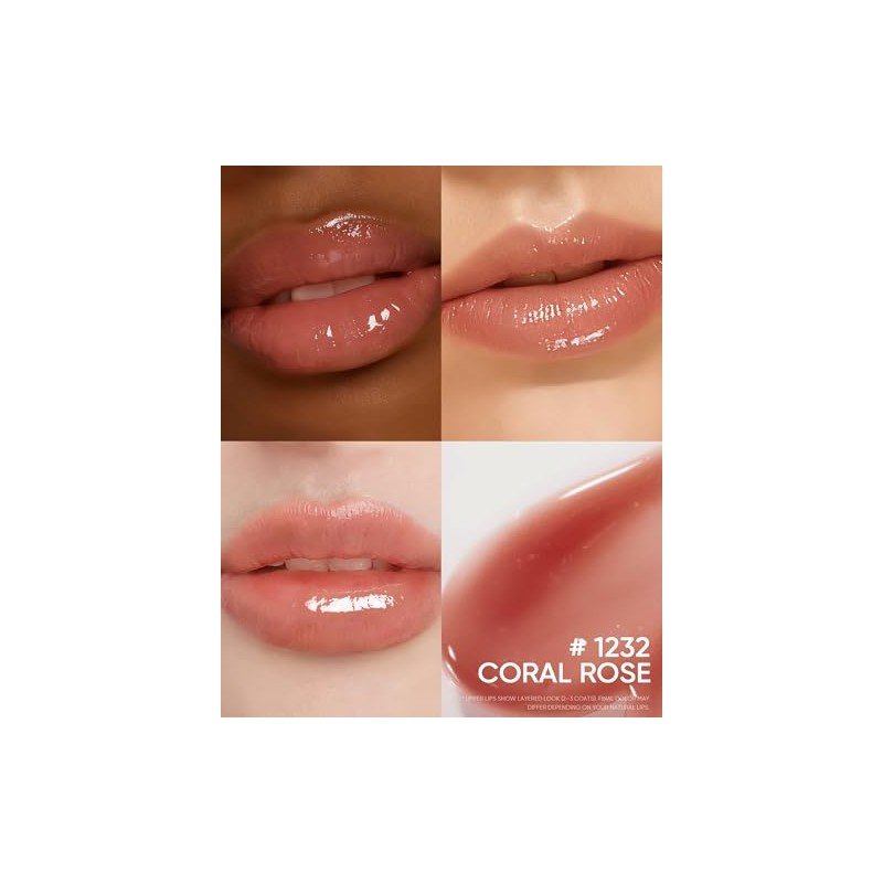 SKINTIFIC Serum Labial Hidratante (02 Rosa coral) - Con péptidos,