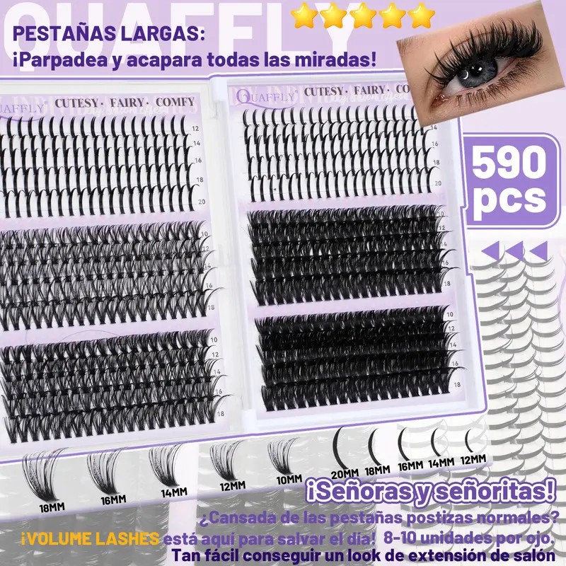 Kit De Extensión De Pestañas De Capacidad Extragrande