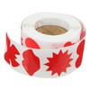 Sosoport 3rolls Delicate Tanning Stickers Heart-shaped Tanning Labels Easy to