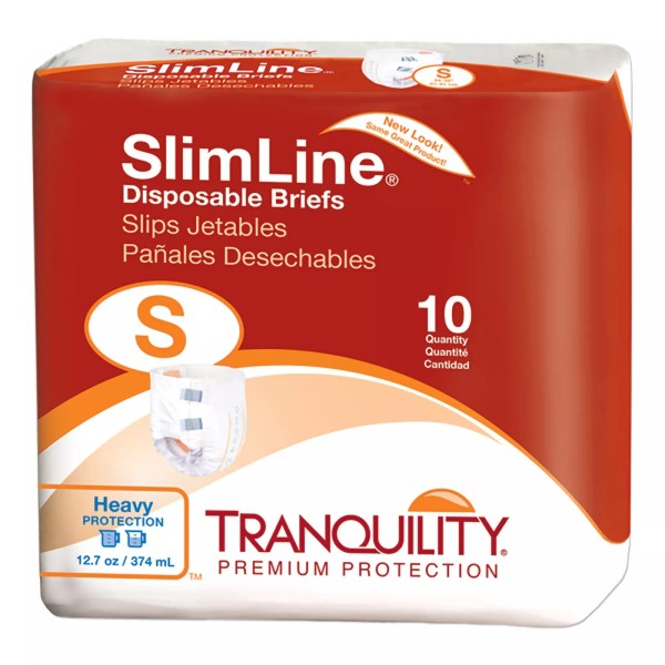 Tranquility Slimline Incontinence Brief S Full Fit 2120 Heavy 10