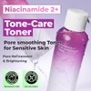 JUMISO Niacinamide 2% Exfoliating Face Toner with PHA + BHA