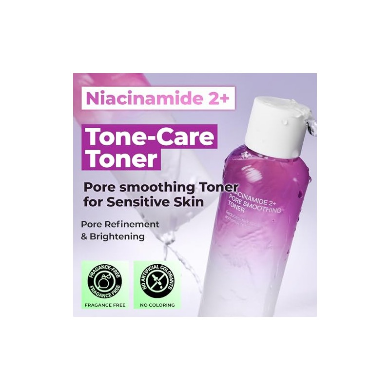 JUMISO Niacinamide 2% Exfoliating Face Toner with PHA + BHA