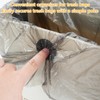 Jiayaus Collapsible Kitchen Trash Can Hanging Trash Can with 3