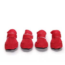 Dog Shoes, Mesh Breathable Comfort Shoes with Soft Sole for Dogs, Bichon Teddy Pet Shoes, Dog Boots, Waterproof Non-Slip (XL, Pack of 8)