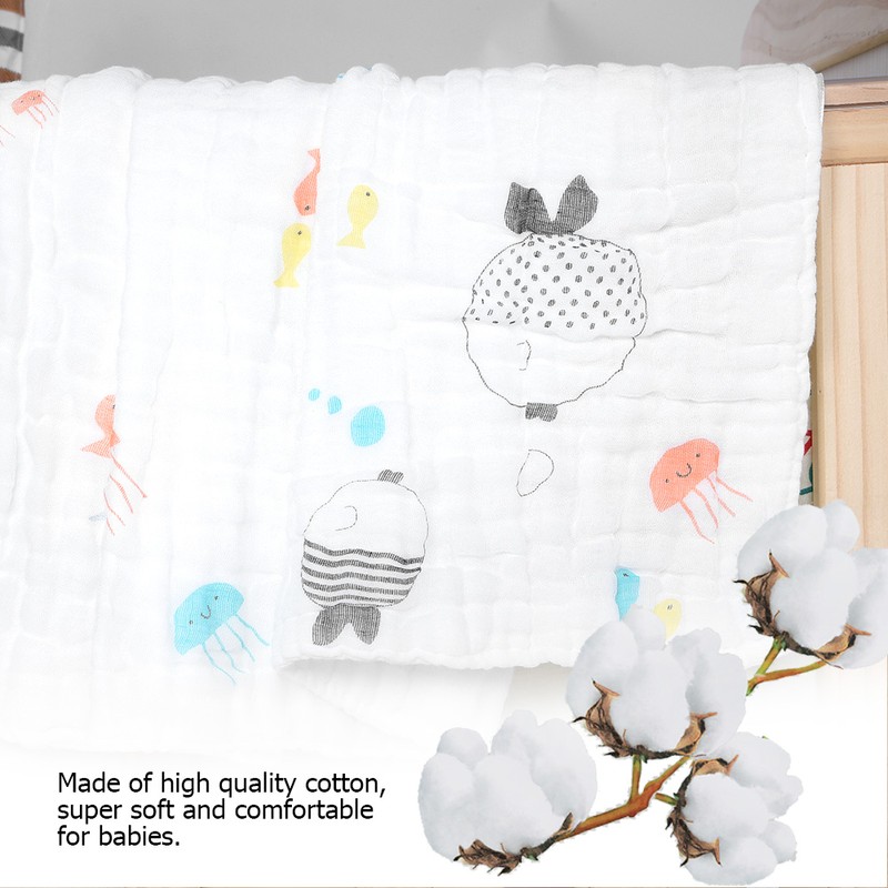 Ultra Soft Absorbent Baby Muslin Swaddle Cotton Blanket Bath Towel
