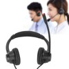 RJ9 Phone Headset Built in HD Microphone Binaural Office Headset