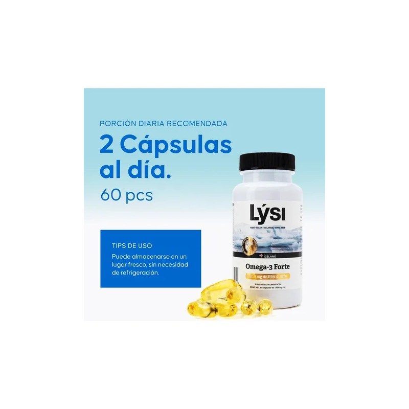 Suplemento en cápsulas Lýsi Omega 3 de Omega-3 Forte x