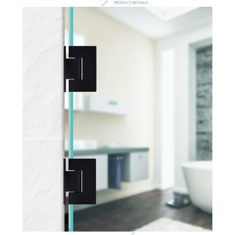 WANLIAN 90 Degree Glass Shower Door Hinges,Shower Hinges Replacement Parts