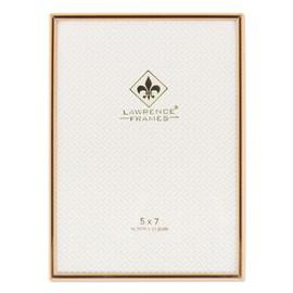 Lawrence Frames 5" W x 7" H Simply Gold Metal Picture Frame (670057)