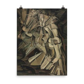 Vintage Images Marcel Duchamp's Nude Descending a Staircase, No. 2 1821 - Premium Luster Photo Paper Poster (18x24)