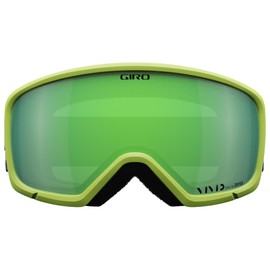 Giro Ringo Ski Goggles - Snowboard Goggles for Men, Women and Youth - Green Cloud Strap with Vivid Emerald Lens