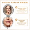 uxcell Small Pocket Mirror for Purse, Magnifying Foldable Makeup Handheld