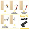 Sekonow 4 Pack Curtain Tiebacks Hooks, Wall Mounted Curtain Holdbacks