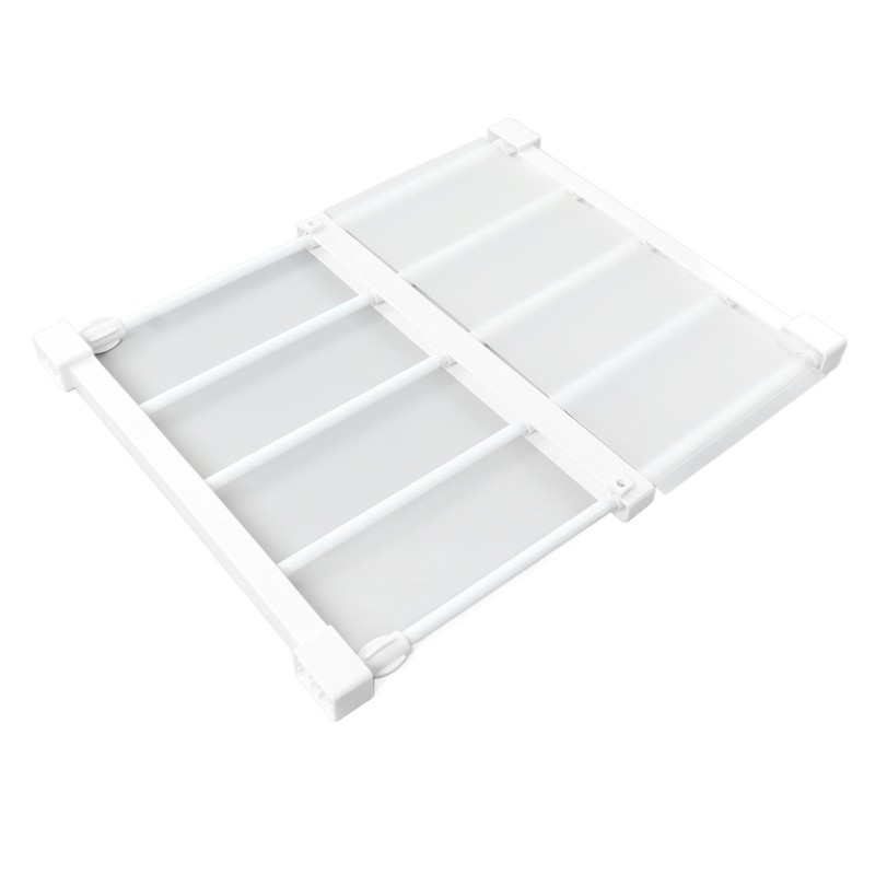 Tension Rod Shelf 14.2 Inch Width Nail Free Expandable Storage