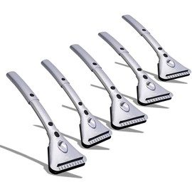 ZONETECH Heated Car Window Ice/Snow Scraper Extendable Auto Windshield Heated Scraper with LED Light,12V Electric Scraper Heating, 5pcs Car Ice Scraper Snow Removal Stocking Stuffer